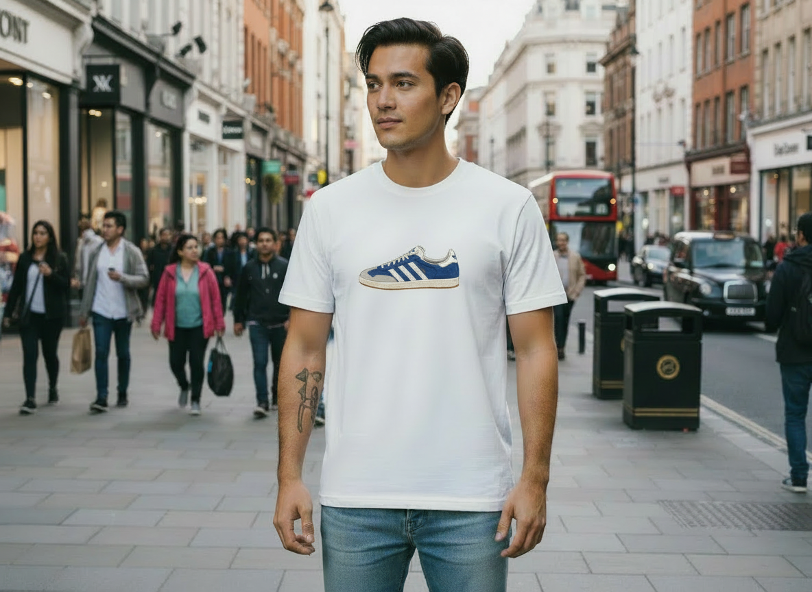 3 stripes short sleeved cotton T-shirt