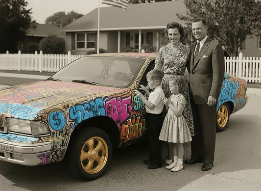 Proud Dad custom printed cotton T-shirt