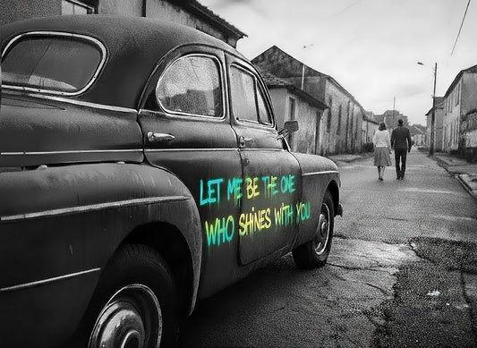 Slide away custom printed cotton T-shirt